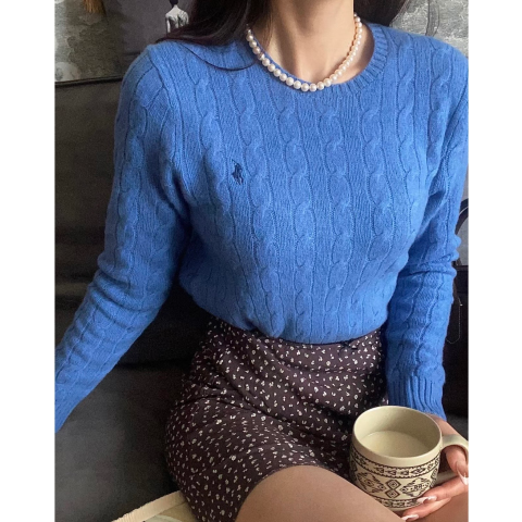 Polo Ralph Lauren@六一小姨羊绒羊毛麻花毛衣