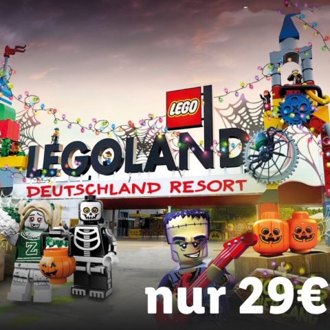 仅€29/人，恐怖氛围拉满Legoland 乐高主题乐园🎃万圣节主题派对上线！