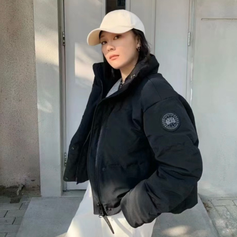 Canada Goose黑标！轻便还实用Grandview短款羽绒夹克