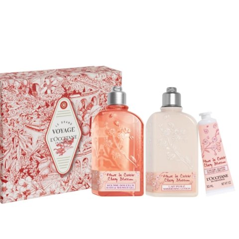 L Occitane沐浴和身体乳都是250ml！手霜30ml！樱花护理3件套