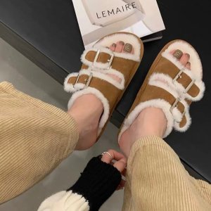 Birkenstock脚感绝了ARIZONA 加绒拖鞋