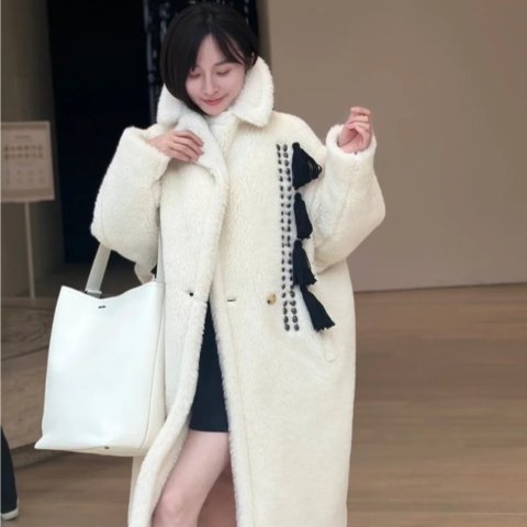 Max Mara长款泰迪大衣