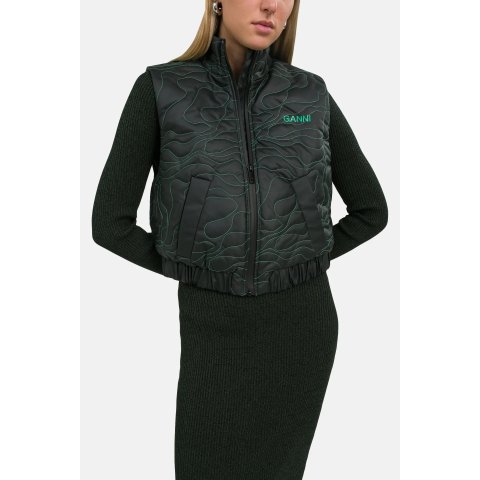 Ganni羽绒马甲