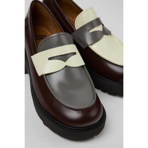 Camper拼色乐福鞋