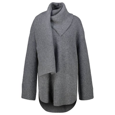 Toteme高领羊毛围巾毛衣