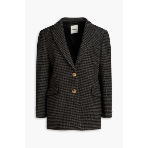 Sandro复古格纹！羊毛夹克