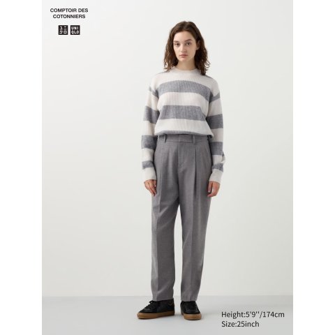Uniqlo锥形花呢长裤