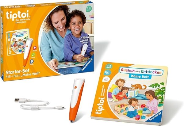 tiptoi Starter Set 00112, Pen and Picture Book Suchen und Entdecken Meine Welt, Toy, Educational Game for Children Aged 2 Years and Up (German Language)