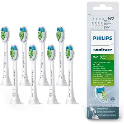 半价！8个仅€24德亚春促：Philips Sonicare 原装替换刷头 抗菌刷毛 加倍美白