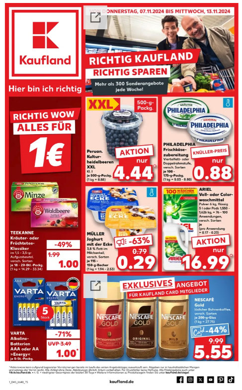 Kaufland 本周特惠 01.08 - 07.08