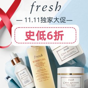 11.11独家：Fresh 全年史低！ 一年仅一次！限定小套装€12起！