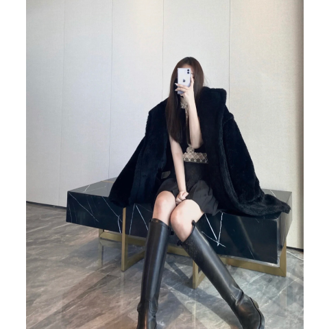 Max Mara黑熊蕞显瘦。。一点不臃肿 Teddy Bear Tedgirl 外套