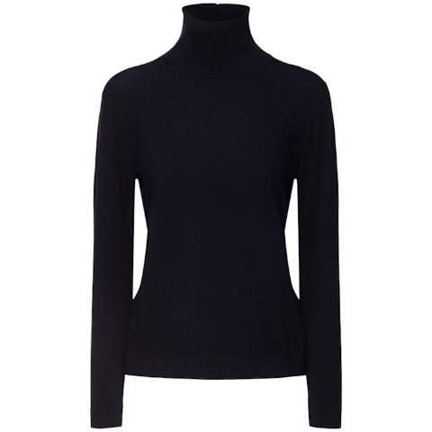 WEEKEND MaxMara用码：LVR40Kiku真丝混纺高领毛衣