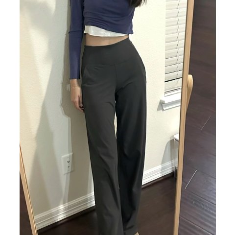 纯黑 就很百搭Align阔腿裤