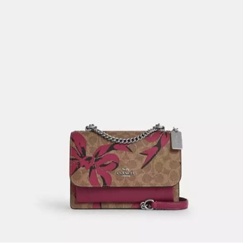 Coach粉色蝴蝶结很圣诞蝴蝶结流浪包