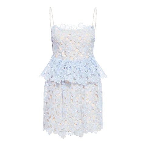 Self-Portrait吊带蕾丝裙