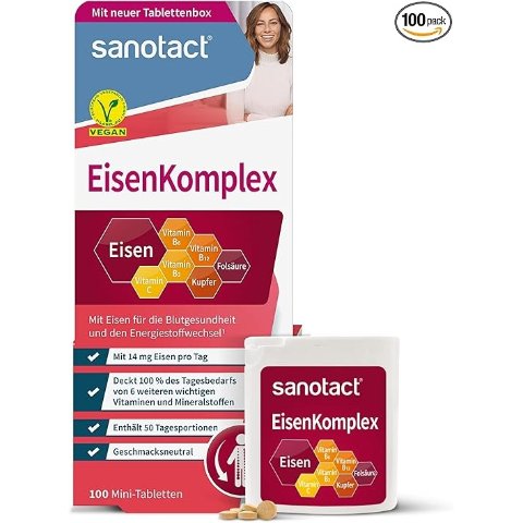 对抗冬季犯困复合补铁剂 (100 Mini Tablets)