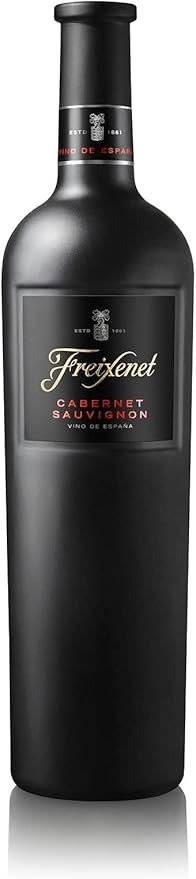 Cabernet Sauvignon红酒 (1 x 0,75 l) in sattinierter Premiumflasche, Spanish Red Wine Collection Dry, Wein, trocken - ideal zu Kase und Fleisch, vegan