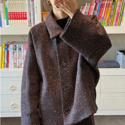 COS粗呢永远是秋冬的神@施施大衣