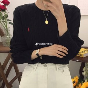 Polo Ralph Lauren黑色超经典！羊毛毛衣