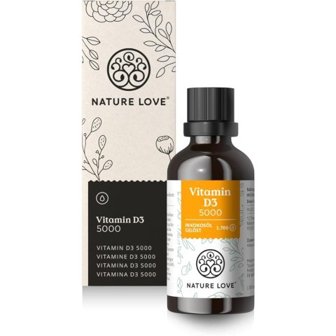 “阳光维生素”NATURE LOVE® Vitamin D3 5000 补充剂
