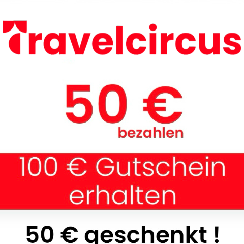 €50收€100面值Travelcircus 礼卡半价❗5折去巴黎迪士尼（含酒店+乐园门票）