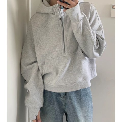 Lululemon灰色就贼有气质卫衣