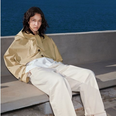 COS短款风衣夹克