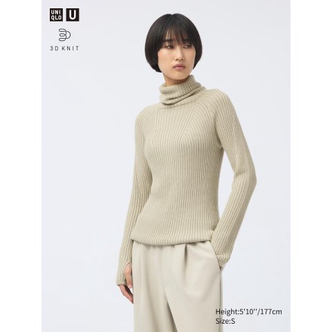 Uniqlo奶油绿针织 