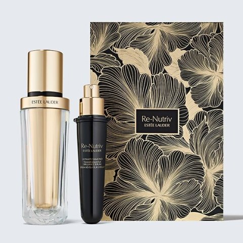 Estee Lauder价值582欧！白金黑钻黑松露精华+补充装套装