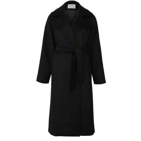 Max MaraManuela 黑色羊绒大衣 