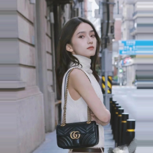 Gucci 专柜款巨折😍经典老花围巾€417；半月包€910收！