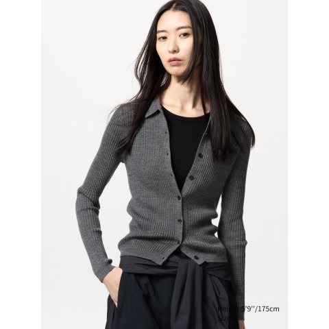 Uniqlo经典纽扣针织