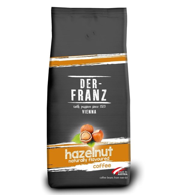 Der-Franz Hazelnut Arabica & Robusta Coffee Beans 1000g