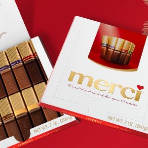 回国伴手礼：Merci 巧克力 口感丝滑绵密 金箔包装送礼必备