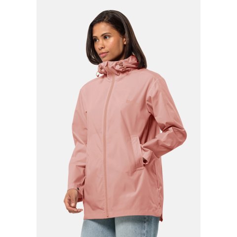 Jack Wolfskin蜜桃色冲锋衣
