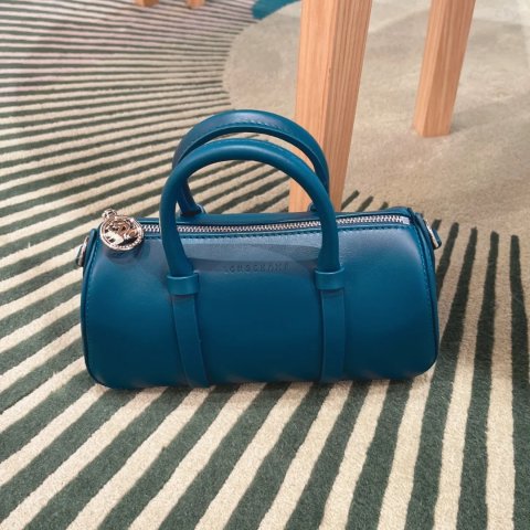 Longchamp幽蓝色！@珑骧longchamp久光保龄球包