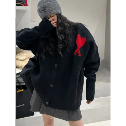 Ami大爱心开衫