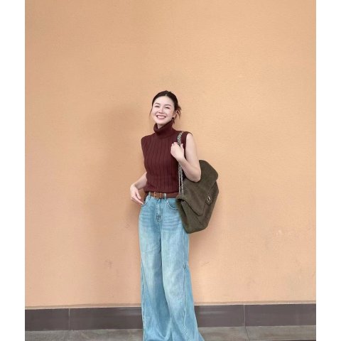 同款不同色@Lilysilk官方Red针织上衣