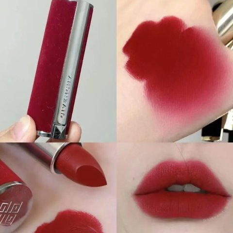 Givenchy复古色调红丝绒 好显白红丝绒口红 N37