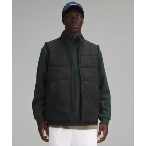 Lululemon黑色好酷轻薄羽绒马甲