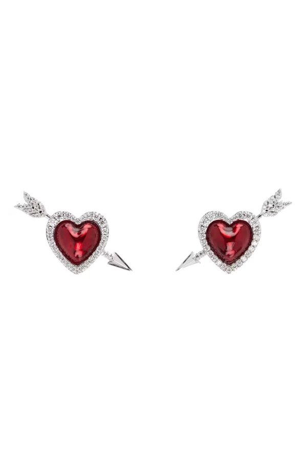 YVMIN 联名 Enamel Heart Arrow 耳钉