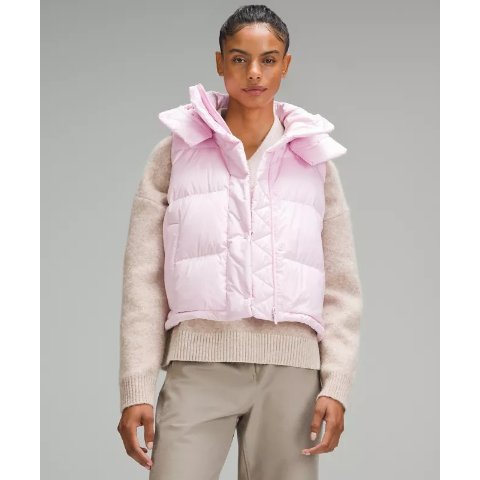 Lululemon2码捡漏！！！Wunder Puff 樱花粉马甲