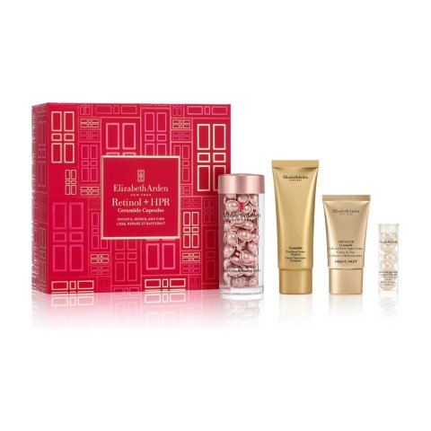 Elizabeth ArdenA醇粉胶60粒+洁面50ml+金胶晚上15ml+啵啵胶7粒