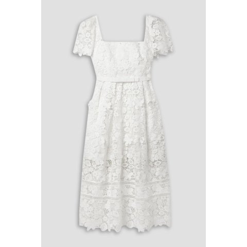 Self-Portrait参加派对也能穿啊蕾丝裙