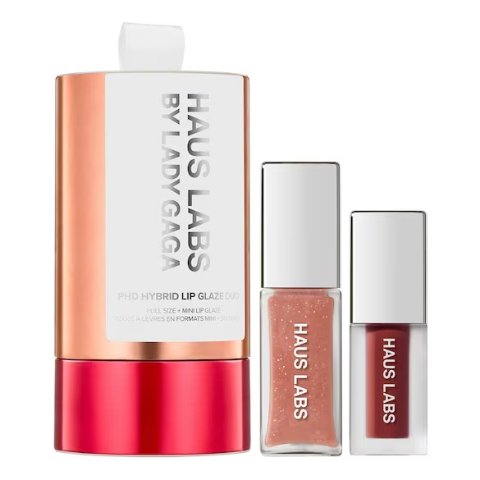 LADY GAGA的品牌！这颜色超果汁！HAUS LABS 唇油+丰唇蜜 2支礼盒装