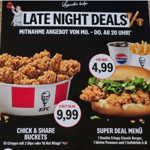 赶紧冲！翅桶只要€9.99德国KFC 肯德基出息啦！🔥深夜福利！3件套餐仅€4.99