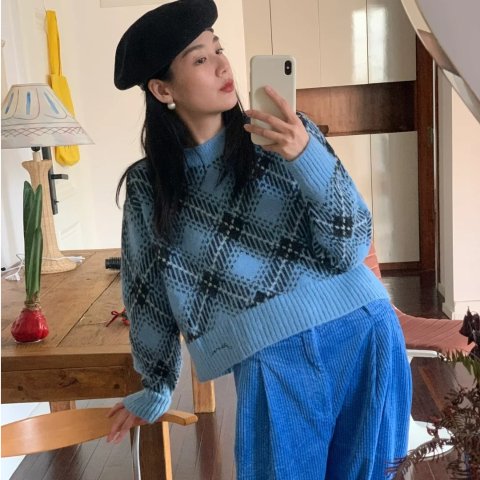 马海毛混纺毛衣