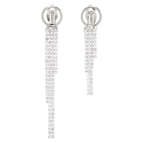 银色 Shannon 夹扣耳坠