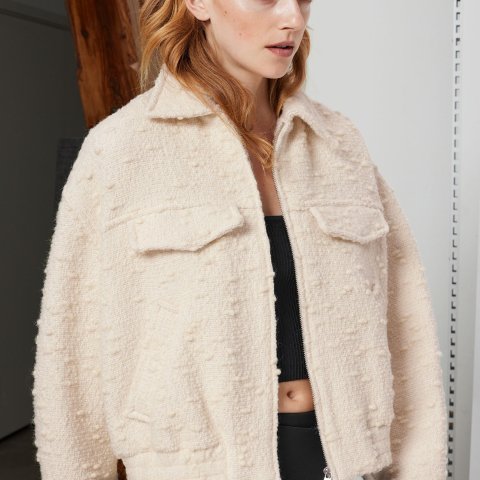 & Other Stories廓形羊毛夹克